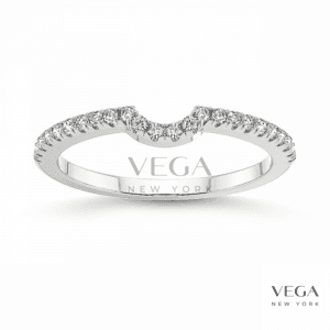 Curved Lab Diamond Contour Band