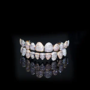 Icy Double Flex Diamond Crown Grillz