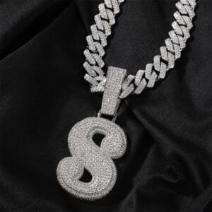 Custom Iced Lab Diamond Alphabet Initial Letter
