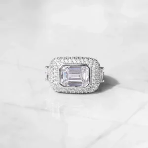Icy Emerald Dream Lab Diamond Ring