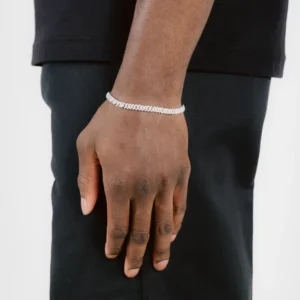 10.00 mm Glow-Up Frosted Diamond Tennis Bracelet