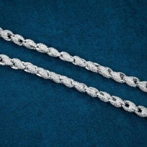 Iced Frosted Infinity Link Diamond Chain