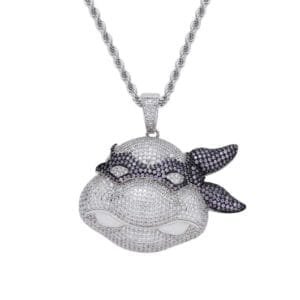 Ninja Turtle Iced Lab Diamond Pendant