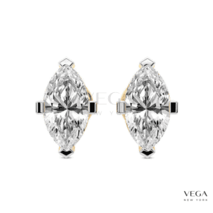Marquise shape Diamond Stud Earrings