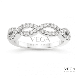 Twisted Infinity Diamond Anniversary Band