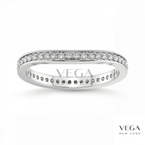 Channel set Diamond Eternity Anniversary Band