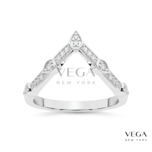 Scalloped Diamond Eternity Anniversary Band