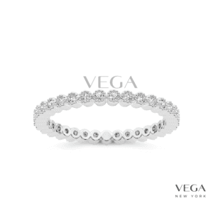 Scalloped Diamond Eternity Anniversary Band