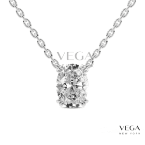 Oval shape Lab Diamond Pendant