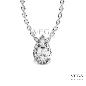 Pear- Shaped Lab Diamond Solitaire Pendant