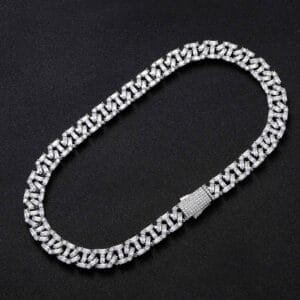 Iced Baguette Blaze Diamond Link Chain