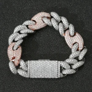 20.00 mm Two-Tone Supreme Diamond Cuban Bracelet