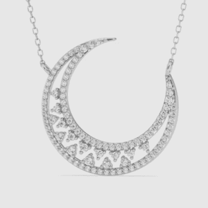 Crescent Moon Diamond Fashion Pendant