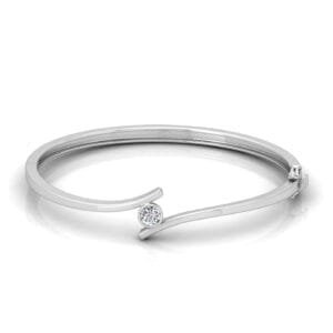 Open Twist Lab Grown Diamond Bangle
