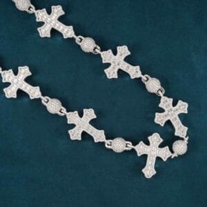 10.00 mm Iconic Diamond Cross Link Statement Chain