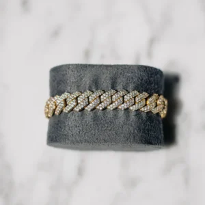 12.00 mm Lab Diamond Nail Wrap Bracelet