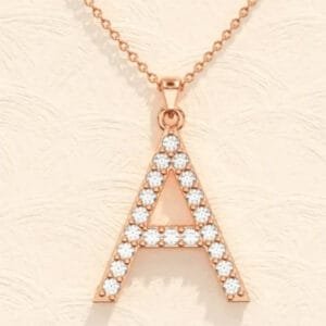 Diamond Initial Pendant