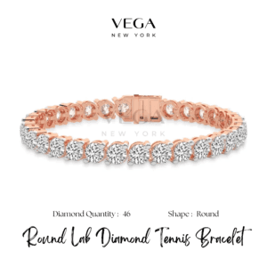 Round Brilliant Diamond Tennis Bracelet