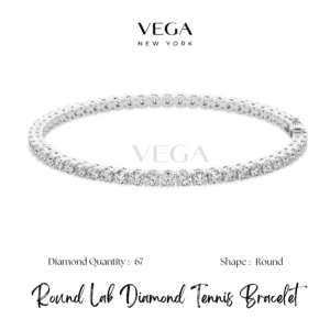 Vega Round cut Diamond Tennis Bracelet