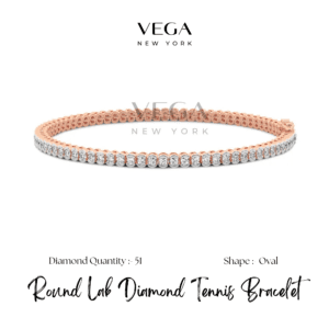 Round Bezel Set Diamond Tennis Bracelet