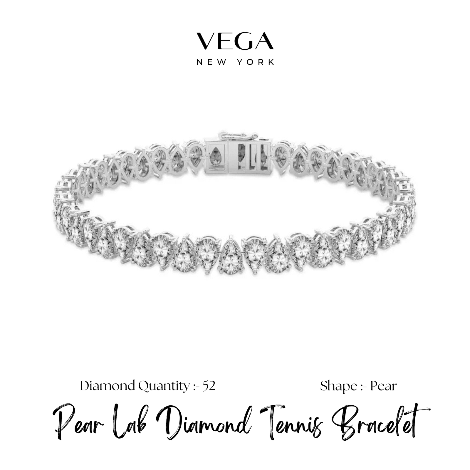 Round & Marquise Lab Diamond Tennis Bracelet (6)
