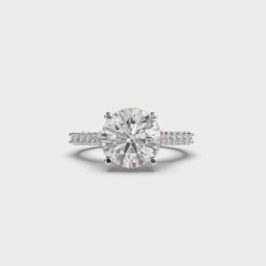 Round Lab Grown Diamond Engagement Ring