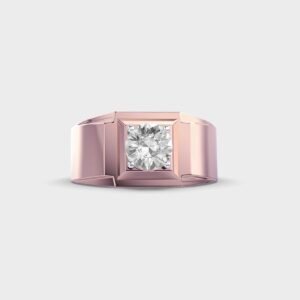 Men’s Round Solitaire Diamond Ring