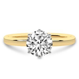 Classic Six-Prong Lab Grown Diamond Solitaire Engagement Ring