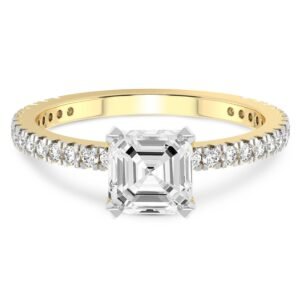Stella Prong Halo Engagement Ring