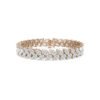 Pear Lab Grown Diamond Double Row Bracelet 04