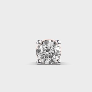 0.25 CT Classic 4-Prong Setting Solitaire Diamond Men 1 Pic Stud Earring