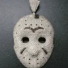 Icy Lab Diamond Mask Pendant 02