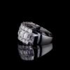 Grand Triple-Row Emerald and Round Diamond Eternity Band (2)