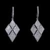 Pave Set Diamond Kite Shape Dangle Earrings (2)