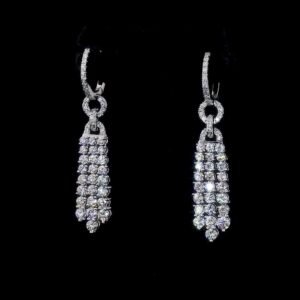 The Cascade Collection: Diamond Fringe Drop Earrings