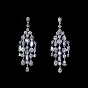 Teardrop and Baguette Cut Evening Wear Jewelry