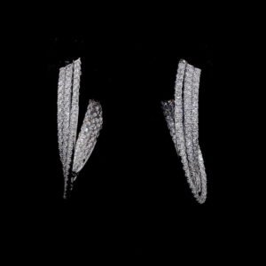 Triple-Row Split Hoop Earrings