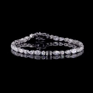 Vega Luxury Multi-Shape Diamond Station Bracelet