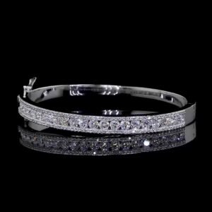 Vega New York Diamond Bangle Bracelet - Yellow Gold