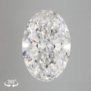 EVVS 2 4.02 ct OVAL Lab-Grown