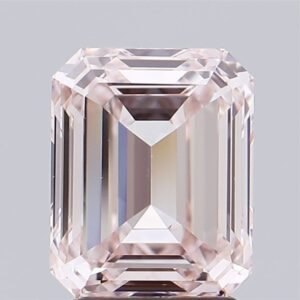 FANCY LIGHT PINKVS 1 2.70 ct EMERALD Lab-Grown